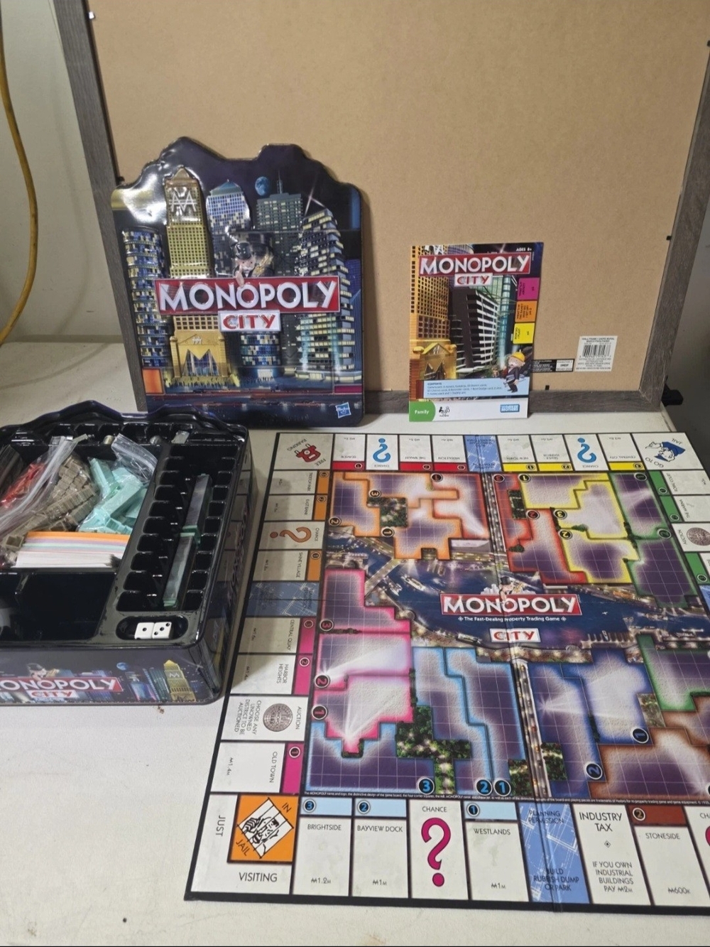 Monopoly City Board Game - Monopoly - In Collector Tin Shaped Like skyline